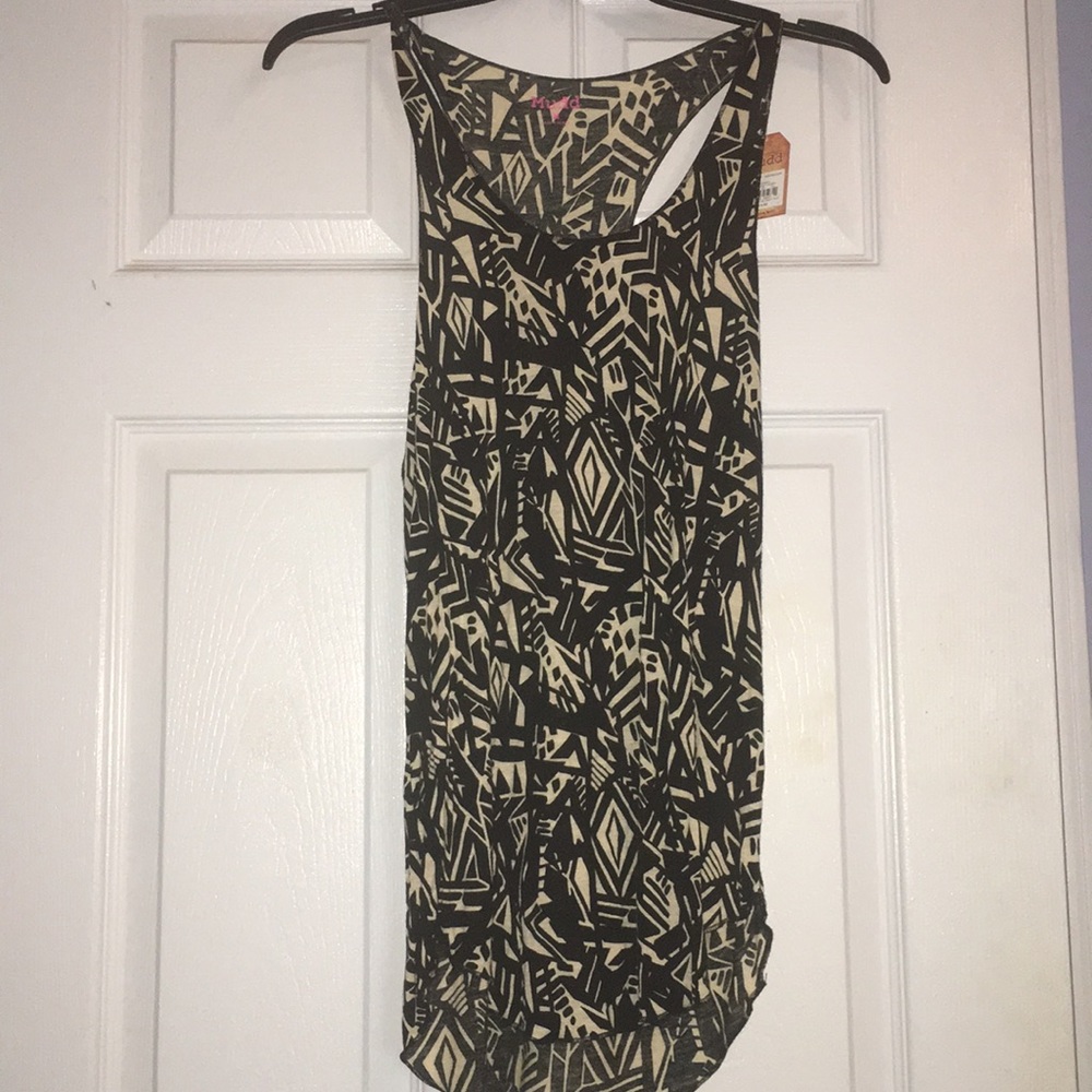 Tribal print top